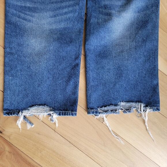 Cheap Monday "Sound" Straight Distressed Cropped Jeans size 27 - Picture 13 of 13